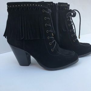 Gianni Bini | Moccasin Black Booties